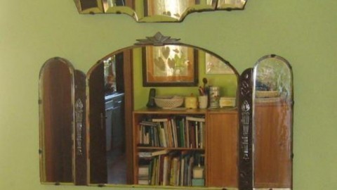 Alte Spiegel als Dekoration zu mehreren aufhängen - wie Wandbilder