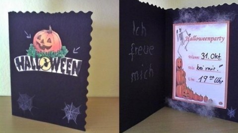 Halloween Einladungskarte