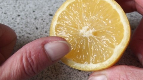 Feste Fingernägel durch Zitrone