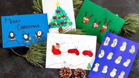 Weihnachtskarten selber basteln - 3 ausgefallene Ideen