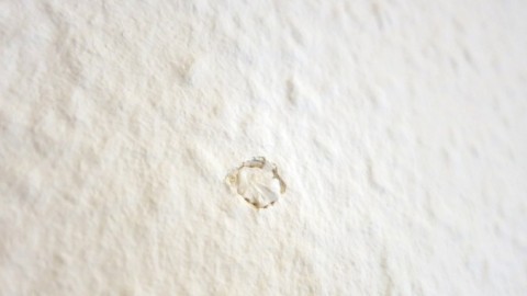 Papiertaschentücher in die Wand nageln