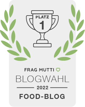 Siegel Food-Blog der Frag Mutti Blogwahl 2022 für MixGenuss Blog!