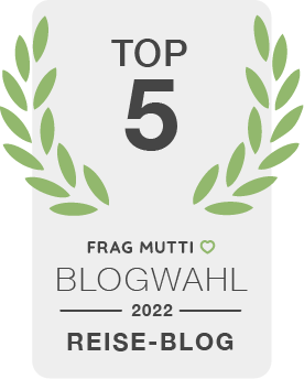 Siegel Reise-Blog der Frag Mutti Blogwahl 2022 für Mybackpacktrip!