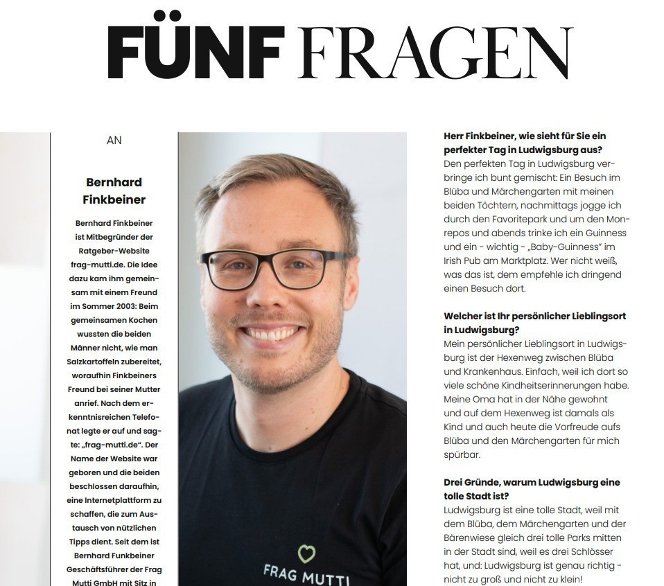 Fünf Fragen an Bernhard