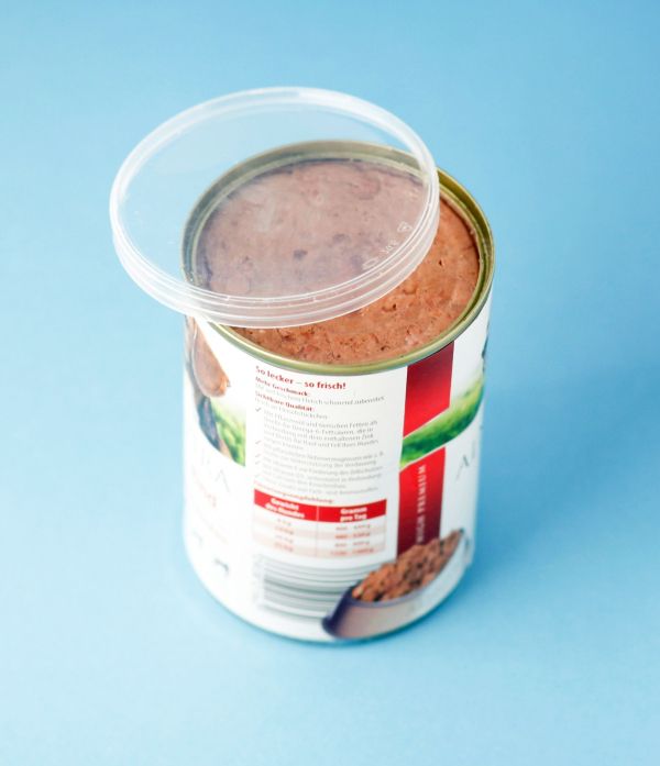 2x Dosendeckel Mit Futterlöffel - Aufbewahrung Für Katzen- & Hundefutter