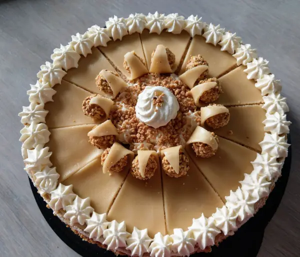 Die fertige Torte ist ein Blickfang auf jeder Kaffeetafel. Man möchte sie am liebsten gar nicht anschneiden.