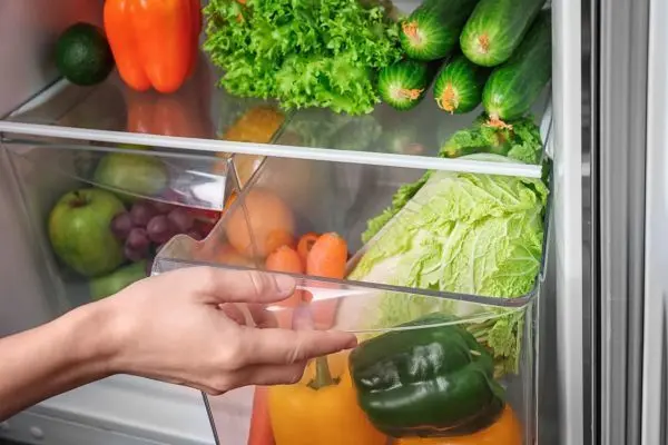 Viele Obst- und Gem&uuml;sesorten halten sich l&auml;nger, wenn du sie im Gem&uuml;sefach deines K&uuml;hlschranks aufbewahrst. 