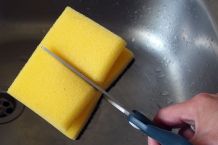 Topfschwämme halbieren