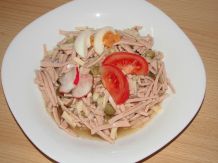 Wurstsalat mit Gurkenaufguss
