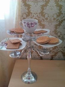 Kerzenleuchter als Etagere