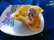 Pfannkuchen als Dessertschale