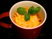Rührei im Becher aus der Mikrowelle