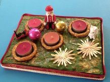 Adventskranz rechteckig: für große und kleine Kinder