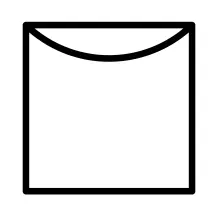 Das Waschsymbol Viereck gibt an, wie die W&auml;sche an der Luft getrocknet werden soll. Diese Abbildung bedeutet h&auml;ngend trocknen.