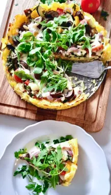 Rucola-Champignon-Tarte