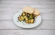 Gefüllte Auberginenröllchen