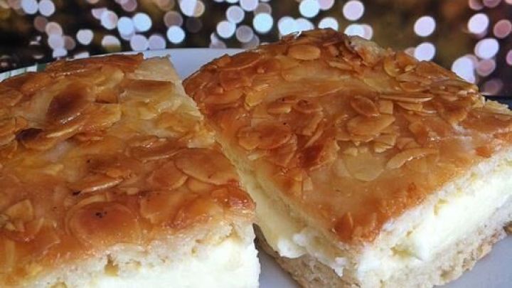 Mit diesem Bild siehst du, wie einfach ein leckerer Bienenstich mit Paradiescreme gelingt &ndash; perfekt f&uuml;r deinen n&auml;chsten Kaffeetisch.