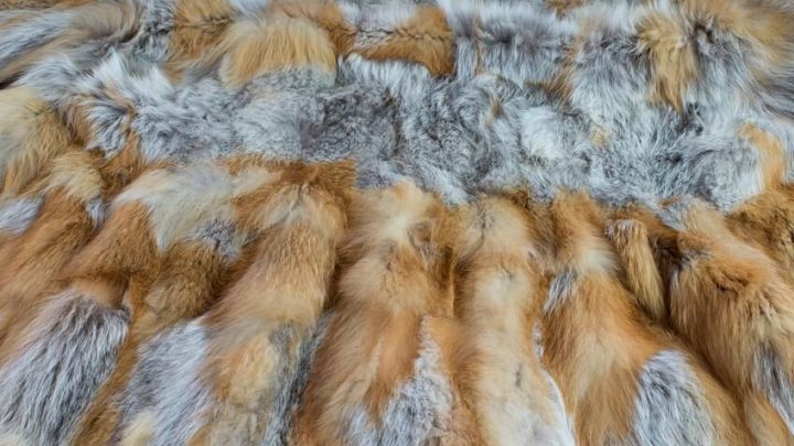 Fell liegt flach, in warmen Braun- und Graut&ouml;nen, sichtbar dicht und weich. Ein unbestimmbarer Hintergrund umgibt es.