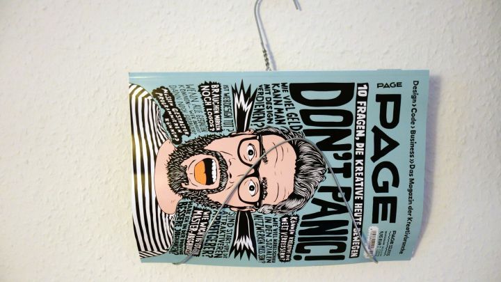 Zeitschriftenhalter aus Reinigungsbügel | Frag Mutti