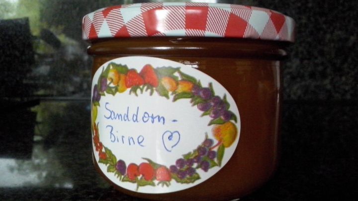 Sanddorn-Birnen-Konfitüre - Rezept | Frag Mutti