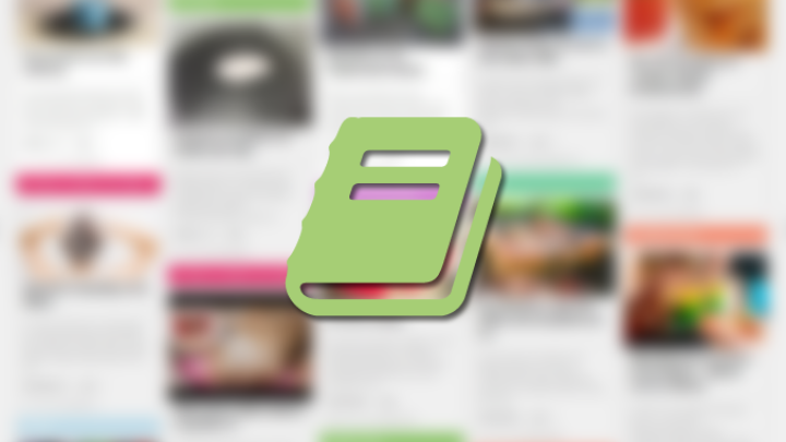 Ein gr&uuml;nes eBook-Symbol schwebt &uuml;ber einer Vielzahl von Tipps, die als Sammlung auf einer digitalen Plattform pr&auml;sentiert werden.