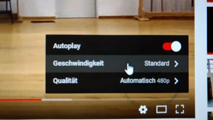 Das System erkennt, dass man hier etwas ver&auml;ndern m&ouml;chte.
