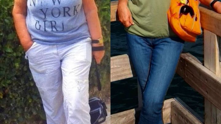 Eine Frau in l&auml;ssiger Kleidung steht entspannt an einem Holzsteg, der neben Wasser verl&auml;uft, und zeigt einen gesunderen Lebensstil.