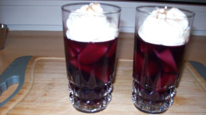 Rotweingelee mit Birnen - Rezept | Frag Mutti