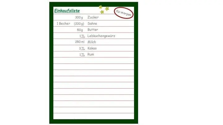 Tortenhummelchens Adventkalender für Mutti‘s Nachmittags-Café: Die Zutatenliste für den 11. Dezember.