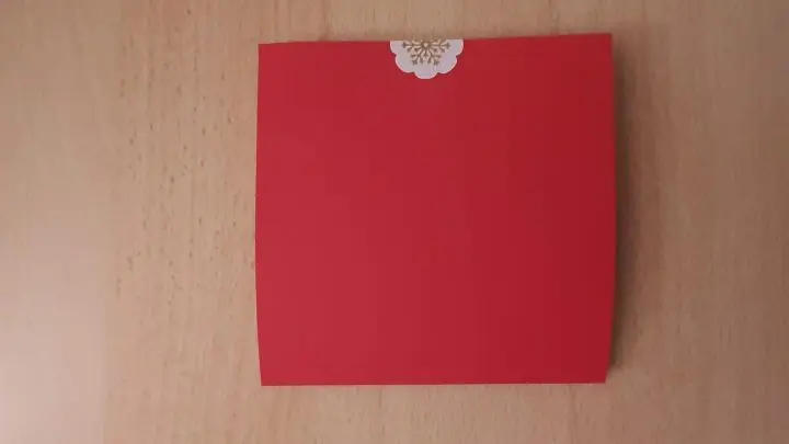Damit die Karte durch die Tannenbäume nicht von alleine aufklappt, habe ich sie mit einem weihnachtlichen Sticker verschlossen.