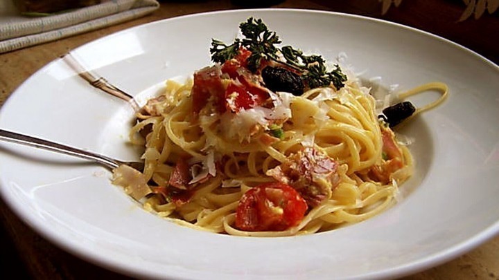Schnelle Spaghetti-Pfanne - Rezept | Frag Mutti