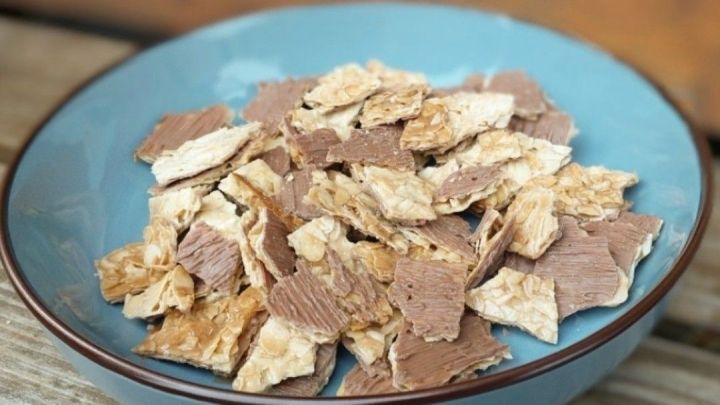 Schnelle Mandelplätzchen mit Schokolade (Florentiner) - Rezept