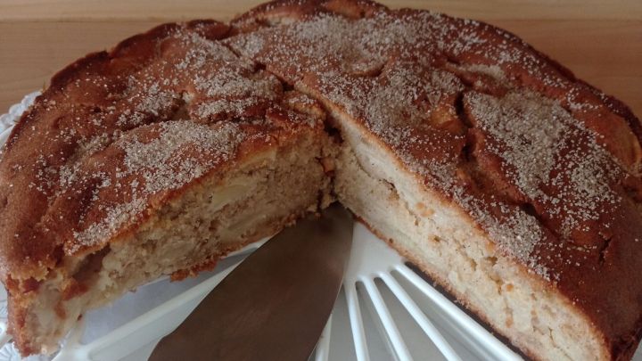 Einfacher Apfelkuchen, saftig und locker &ndash; mit diesem Rezept kannst du ganz schnell Apfelkuchen machen, perfekt f&uuml;r spontanen Besuch!