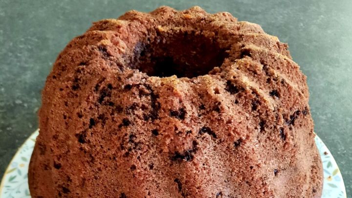 Mein Gl&uuml;hwein-Ameisen-Kuchen l&ouml;ste sich problemlos aus der Form und zeigt sich in seinem Sonntagsgewand.