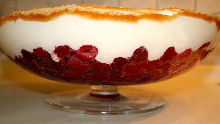 Schneller Himbeernachtisch