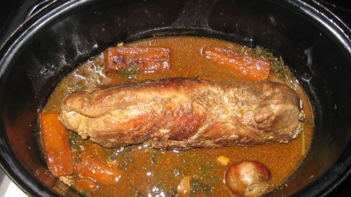 Gef&uuml;lltes Schweinefilet