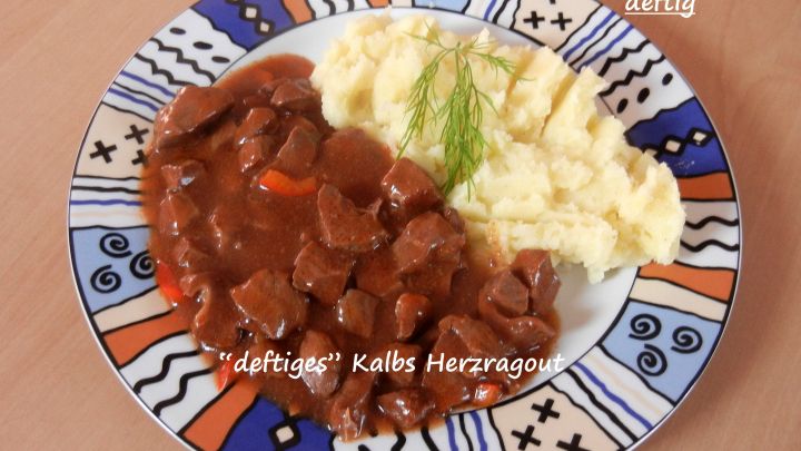 "deftiges" Kalbs-Herzragout 