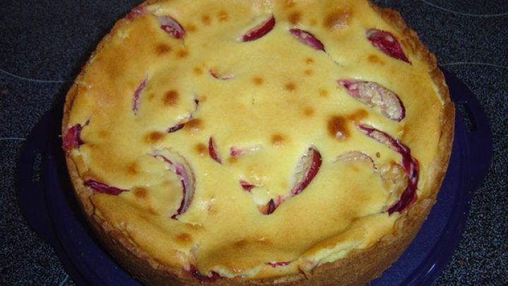 Pflaumenkuchen mit Rahmguss