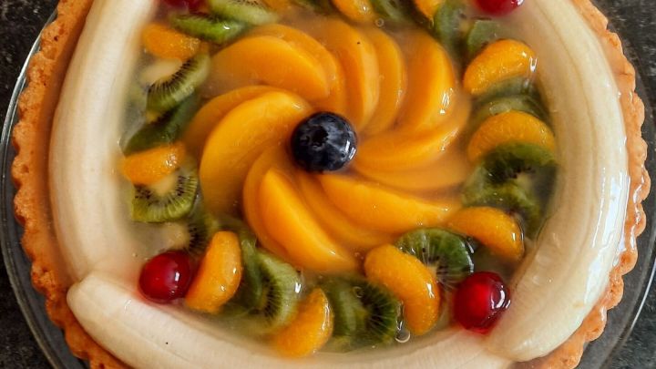 Meine Obsttorte mit Schokolade zeigt sich sehr bunt &ndash; bei diesem Anblick lacht doch jedes Schlemmerherz.