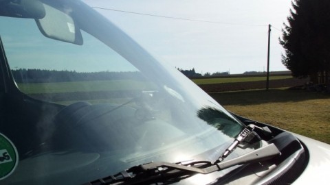 Fliegenreste am Auto von Windschutzscheibe & Lack entfernen