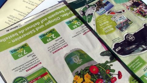 Ein bunt bedrucktes Papier zeigt Anleitungen für kreative Kindergarten-Projekte, um Kinder zum Basteln zu inspirieren.