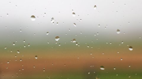 Weichspüler ins Wasser beim Fenster putzen