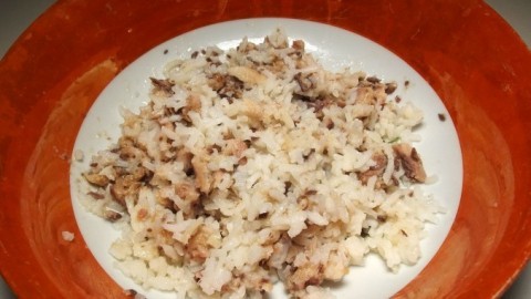 Ölsardinen mit Reis
