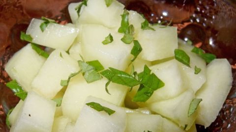 Honigmelonensalat