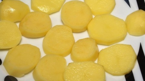 Kartoffeln für Kartoffelgratin