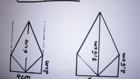 Zwei gezeichnete Stern-Vorlagen mit Maßen: Links 6 cm hoch, 4 cm breit; rechts 7,5 cm hoch, 5 cm breit. Text: "Beispiele".