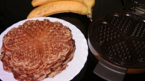 Bananen-Waffeln