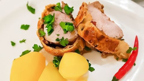 Schweinefilet im Blätterteig