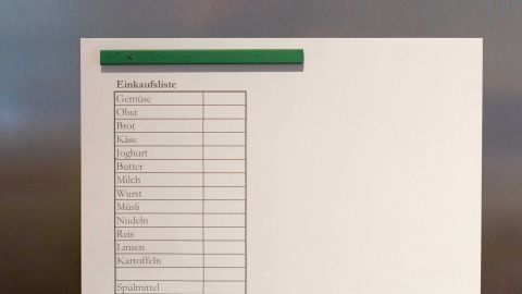 Einkaufsliste aus dem PC