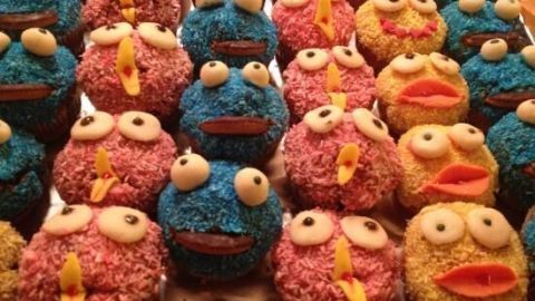 Blaue Monster Muffins - Krümelmonster